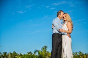 Romantic sunrise engagement photo session in Punta Cana